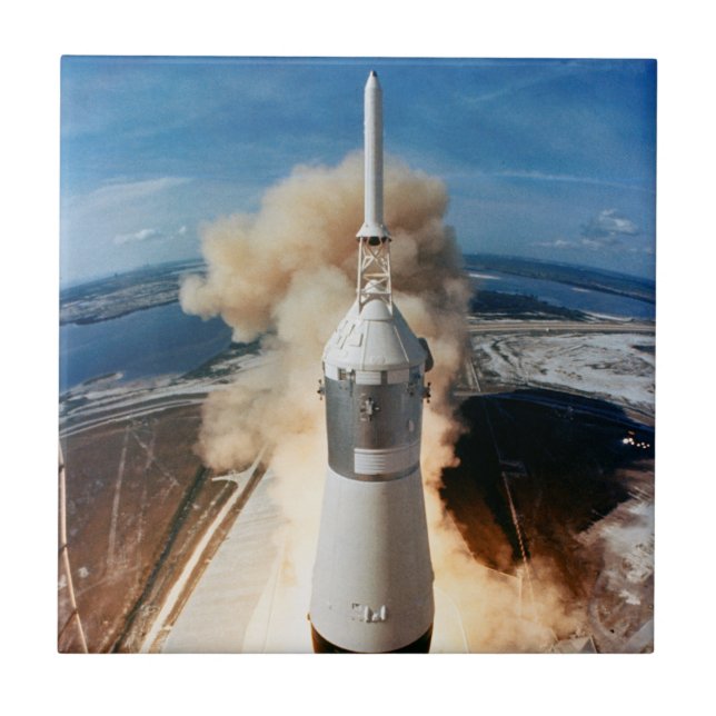 Carreau Lancement de la fusée Apollo Saturn V à Moon 1969 (Devant)