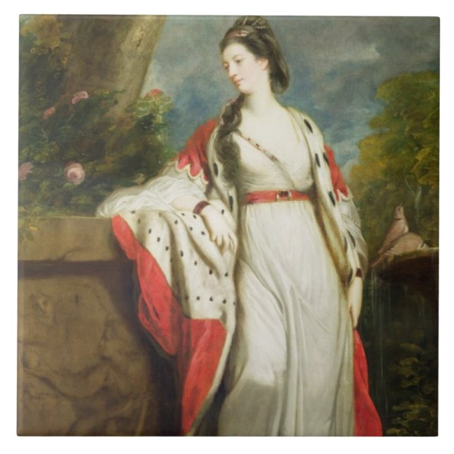 Carreau Lancer d'Elizabeth, duchesse de Hamilton et (Devant)
