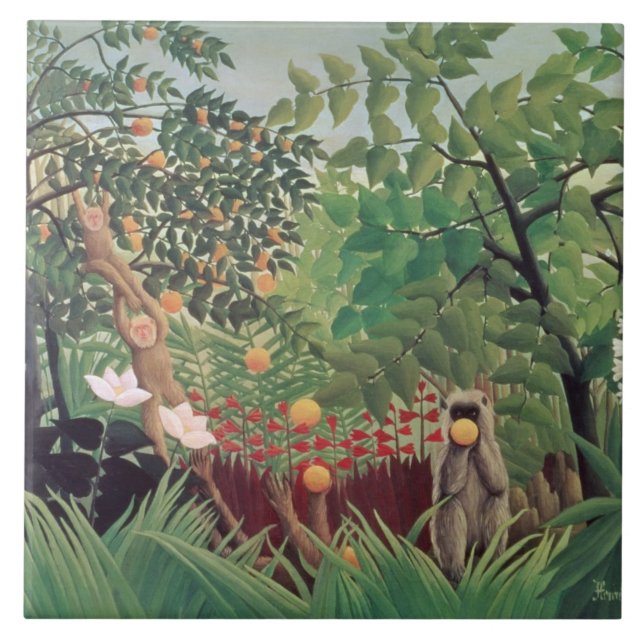 Carreau Landscape exotique, 1910 (Devant)