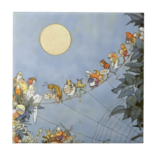 Carreau « L'anniversaire de la fée » par Heath Robinson