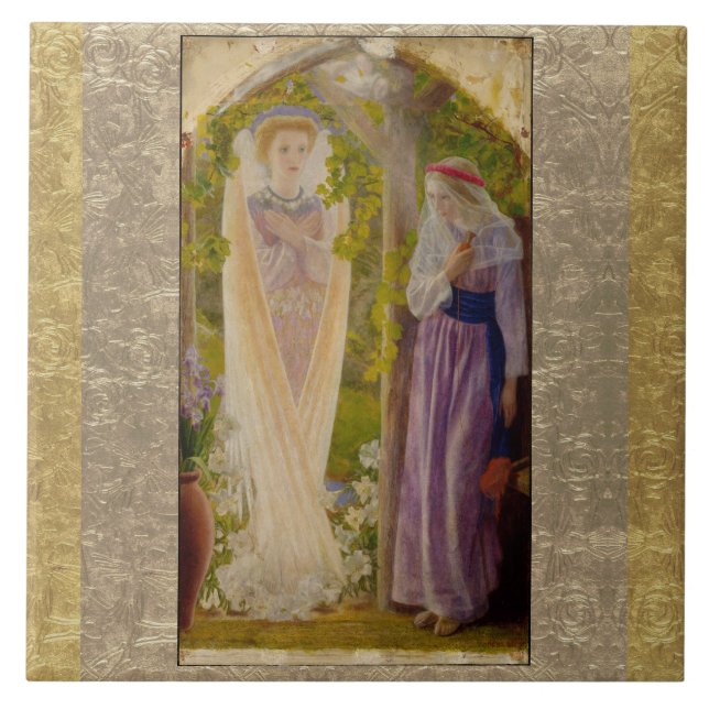 Carreau L'Annonciation D'Arthur Hughes (Devant)