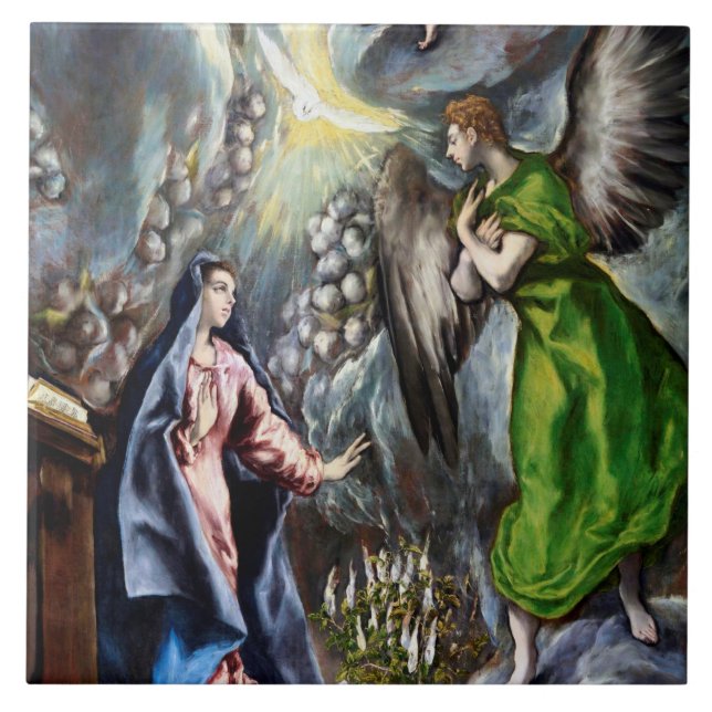 Carreau L'Annonciation, El Greco (Devant)