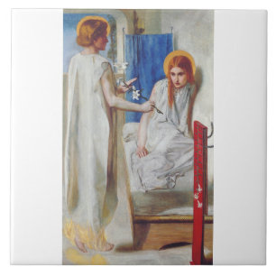 Carreau L'Annonciation par Dante Gabriel Rossetti