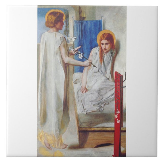 Carreau L'Annonciation par Dante Gabriel Rossetti (Devant)