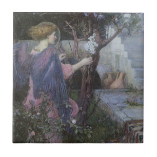 Carreau L'Annonciation par John William Waterhouse