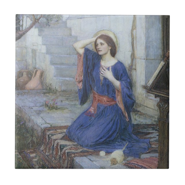 Carreau L'Annonciation par John William Waterhouse (Devant)