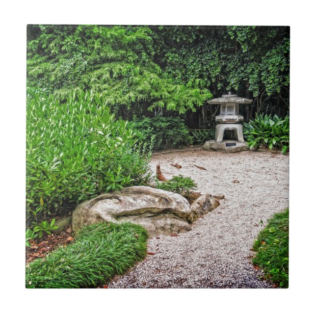 Carreau Lanterne en pierre japonaise (Devant)