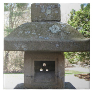 Carreau Lanterne en pierre patinée rustique