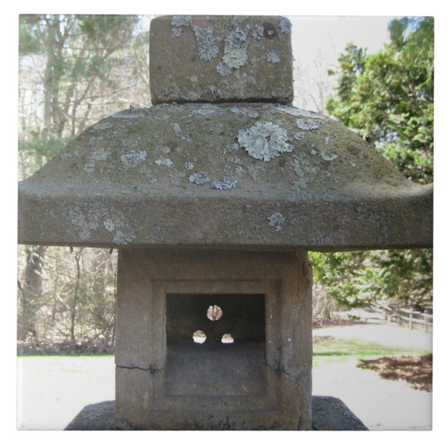 Carreau Lanterne en pierre patinée rustique (Devant)