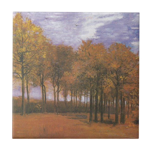 Carreau L'arbre d'automne d'automne de Van Gogh part du de (Devant)
