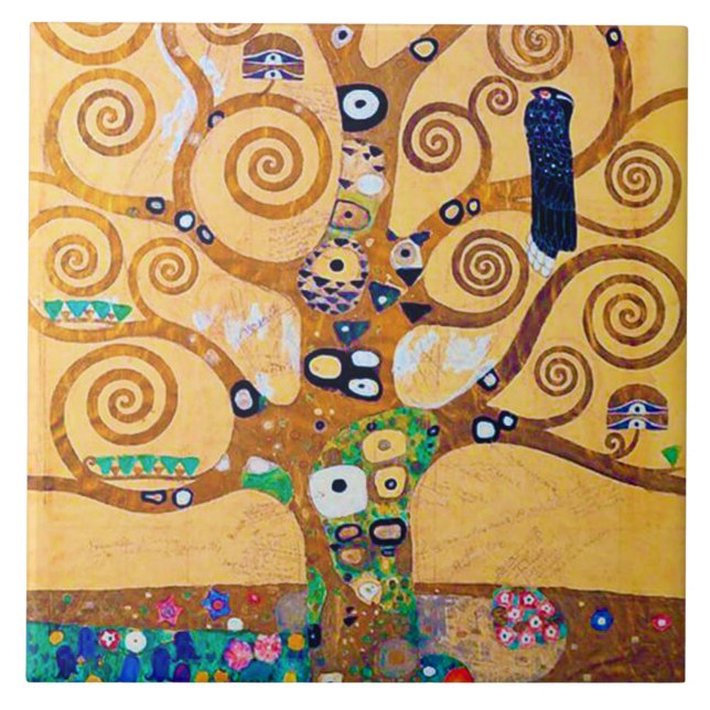 Carreau L'arbre de vie (détail), Klimt (Devant)