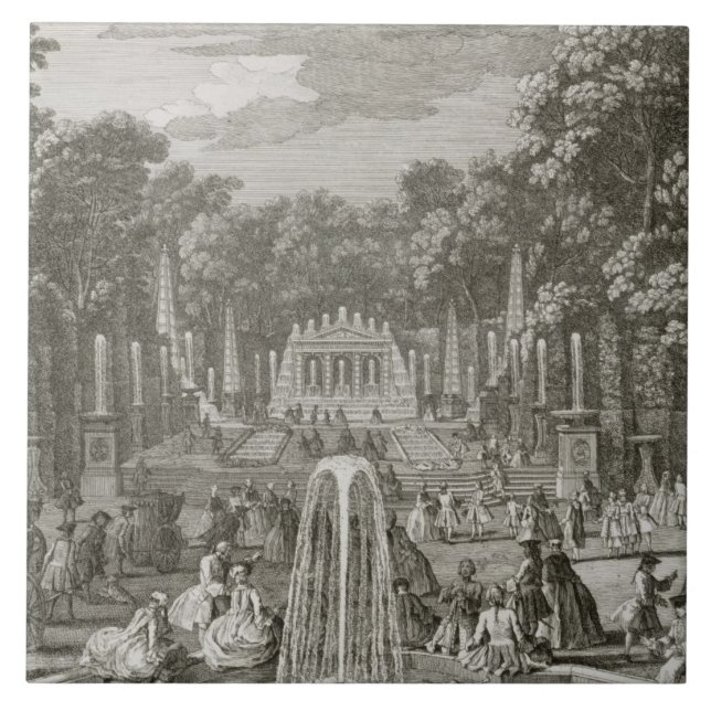 Carreau L'Arc de Triomphe, Versailles (gravure) (Devant)