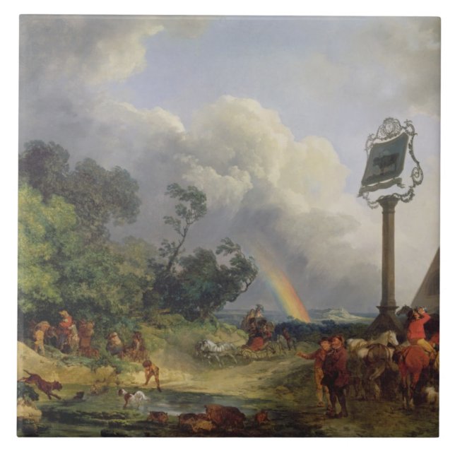 Carreau L'arc-en-ciel, 1784 (huile sur la toile) (Devant)
