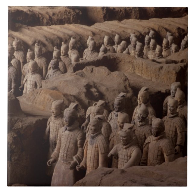 Carreau L'armée des guerriers en terre cuite de l'empereur (Devant)