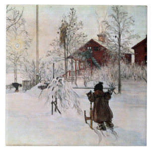 Carreau Larsson : L'oeuvre d'art de la cour et de la maiso