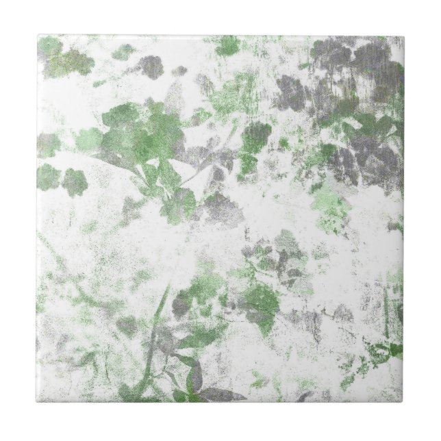 Carreau L'art moderne du motif de fleur et la texture de (Devant)