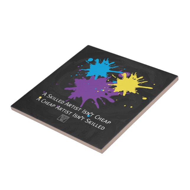 Carreau L'art n'est pas bon marché (Côté)