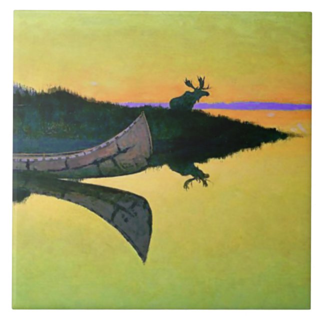 Carreau L'art occidental de Frederic Remington “Répondre à (Devant)