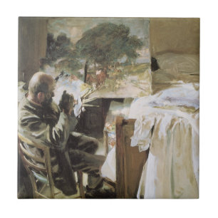 Carreau L'Artiste dans son atelier par John Singer Sargent
