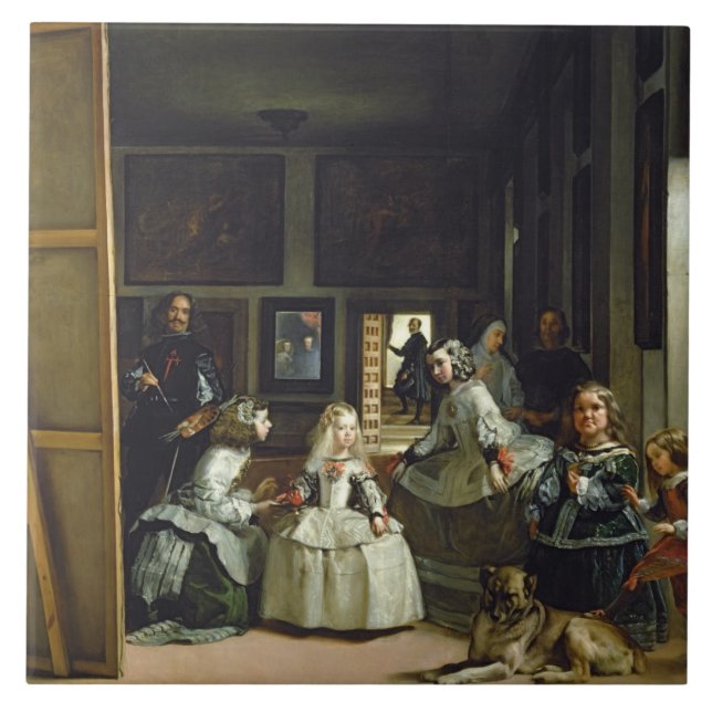 Carreau Las Meninas ou la famille de Philip IV, c.1656 (Devant)