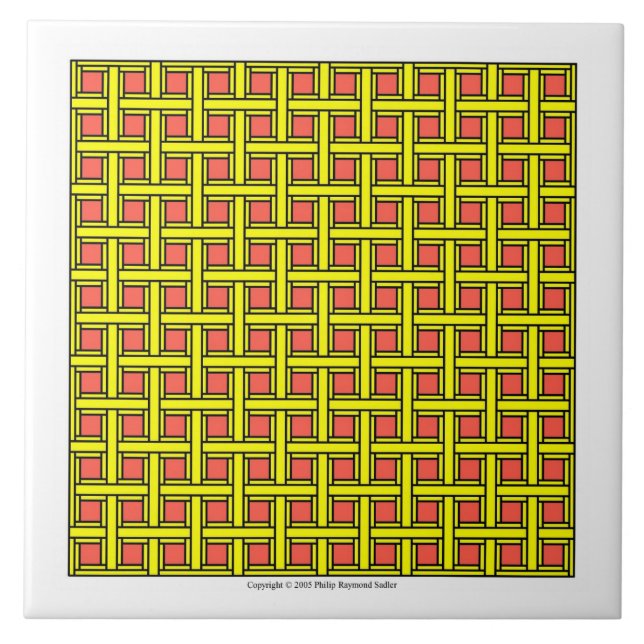 Carreau Latticework jaune (Devant)
