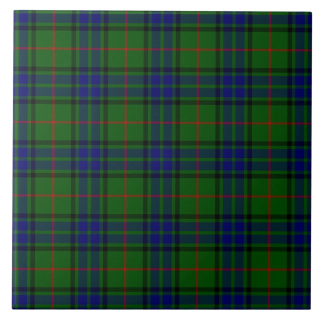 Carreau Lauder tartan bleu vert plaid (Devant)