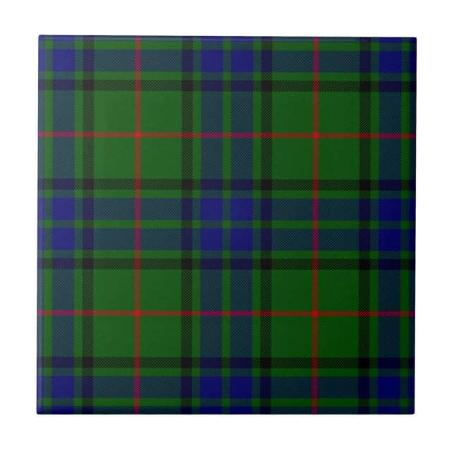 Carreau Lauder tartan bleu vert plaid (Devant)