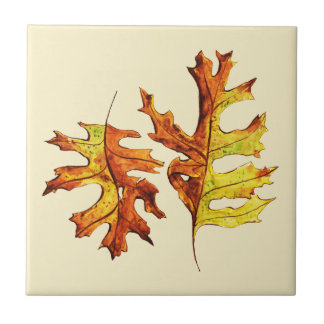 Carreau L'automne laisse belle nature aquarelle art