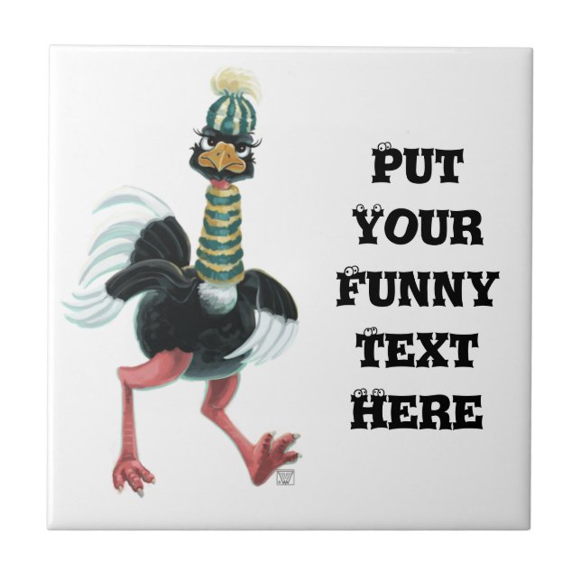 Carreau L'autruche arctique à la course (Devant)