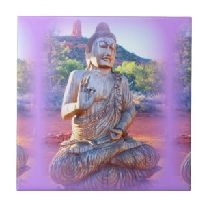 Carreau lavande aura buddha