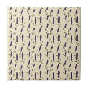 Carreau Lavande Violet Beige Botanique Floral Cuisine