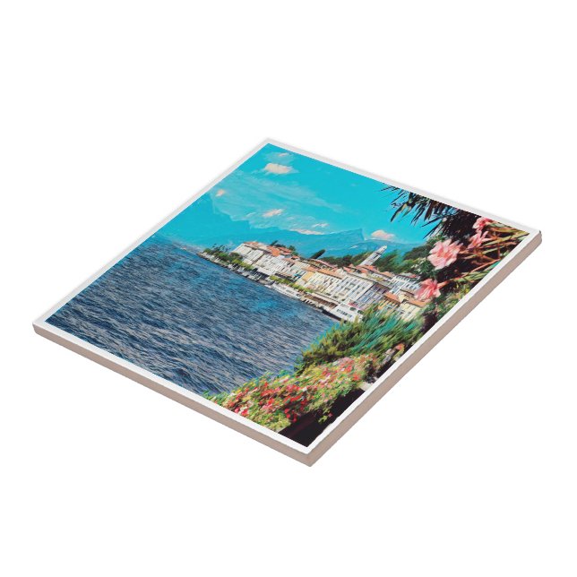 Carreau ldp BELLAGIO - Lac de Côme - Lombardie, Italie, (Côté)