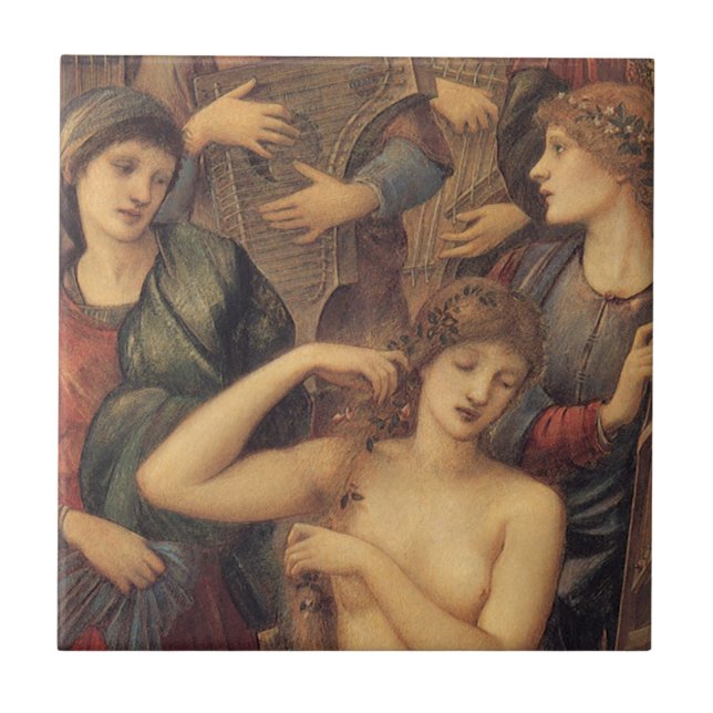 Carreau Le bain de Vénus par Sir Edward Coley Burne-Jones (Devant)