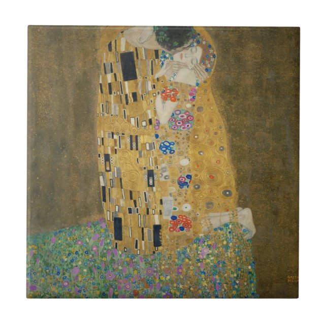 Carreau Le baiser - Gustav Klimt (Devant)