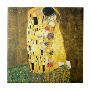 Carreau Le baiser par art Nouveau de Gustav Klimt