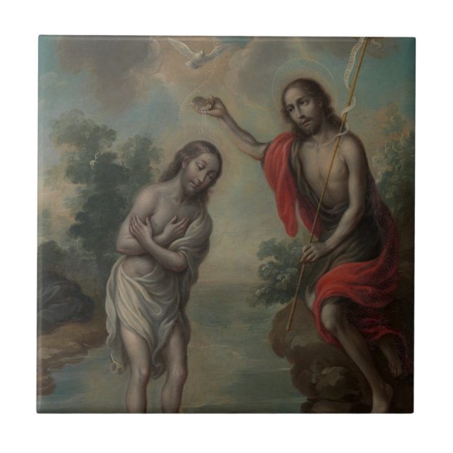 Carreau Le Baptême du Christ par Nicolás Enríquez (Devant)