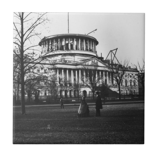 Carreau Le bâtiment de capitol dans DC de Washington (Devant)