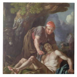 Carreau Le bon Samaritain, c.1751-52 (huile sur la toile)