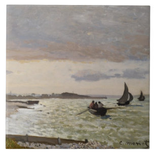 Carreau Le bord de la mer chez Sainte-Adresse, 1864