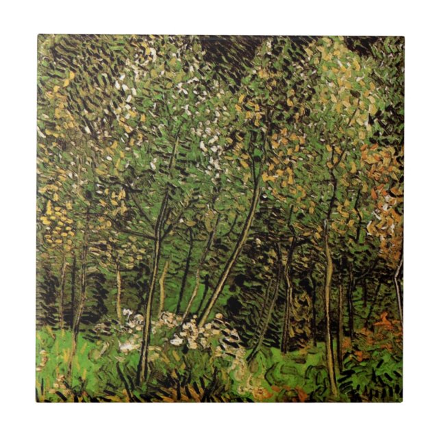 Carreau Le bosquet par Vincent van Gogh (Devant)