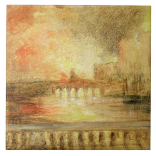 Carreau Le Burning des Chambres du Parlement, previousl