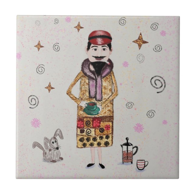 Carreau Le Cafe Ceramic Tile (Devant)