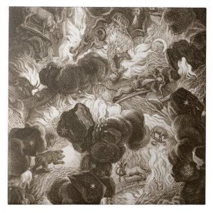 Carreau Le chaos, gravé par Bernard Picart (1673-1733),
