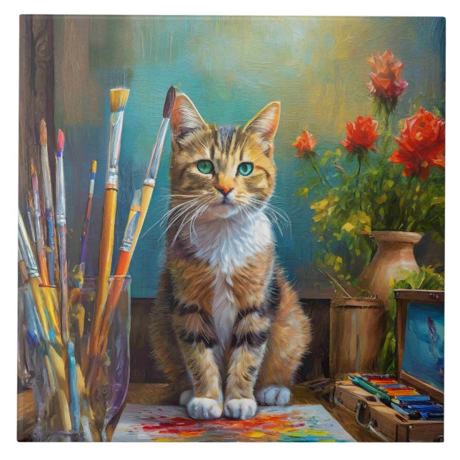 Carreau Le Chat Artistique (Devant)