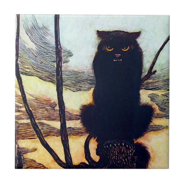 Carreau Le chat noir (Devant)