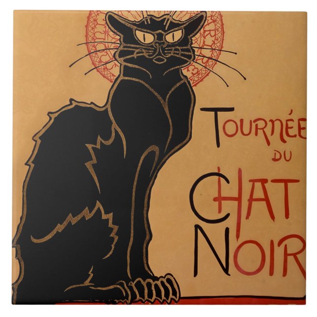 Carreau « Le Chat Noir » par Theophile Steinlen (Devant)