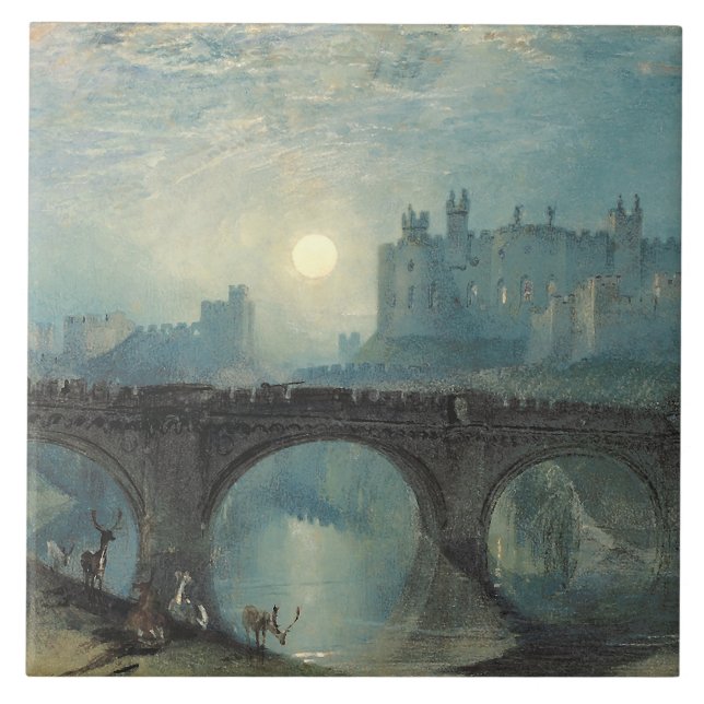Carreau Le château William Turner Alnwick (Devant)