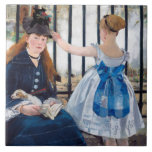 Carreau Le Chemin de fer, Edouard Manet<br><div class="desc">Édouard Manet (23 janvier 1832 - 30 avril 1883) était peintre moderniste français. Il fut l'un des premiers artistes du 19ème siècle à peindre la vie moderne, et un personnage central dans la transition du réalisme à l'impressionnisme. Né dans un foyer de classe supérieure avec de fortes connexions politiques, Manet...</div>