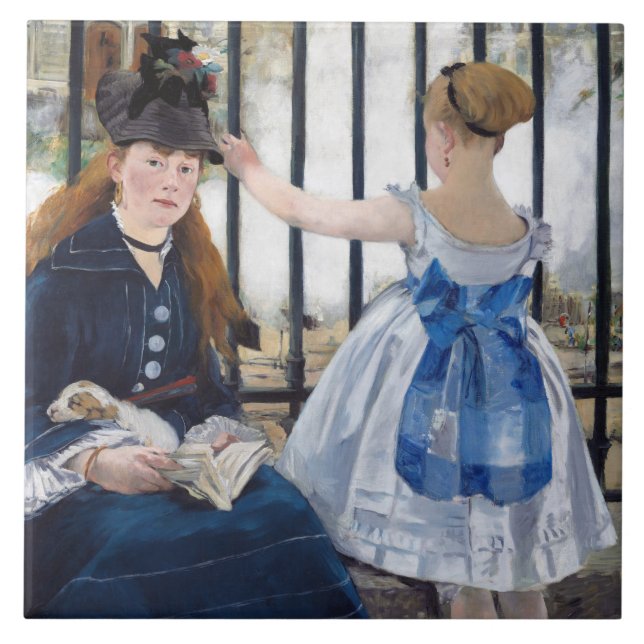Carreau Le Chemin de fer, Edouard Manet (Devant)