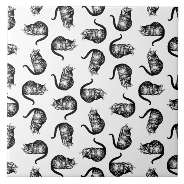 Carreau Le Cheshire Cat Alice au pays des merveilles (Devant)